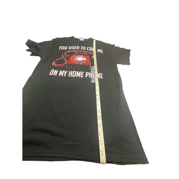 You Used to call me on the phone Mens Tee shirt Black Sz M NWOT - Picture 5 of 5